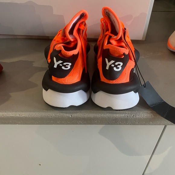 Y-3 Kaiwa Solar Orange Black Sneakers - Picture 4 of 5